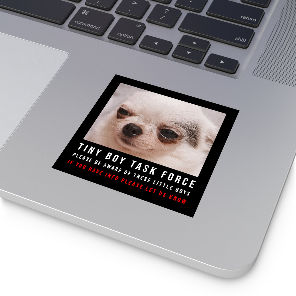Tiny Boys Task Force Sticker