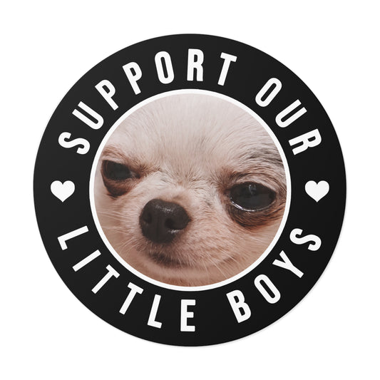 Little Boys Sticker 5x5"