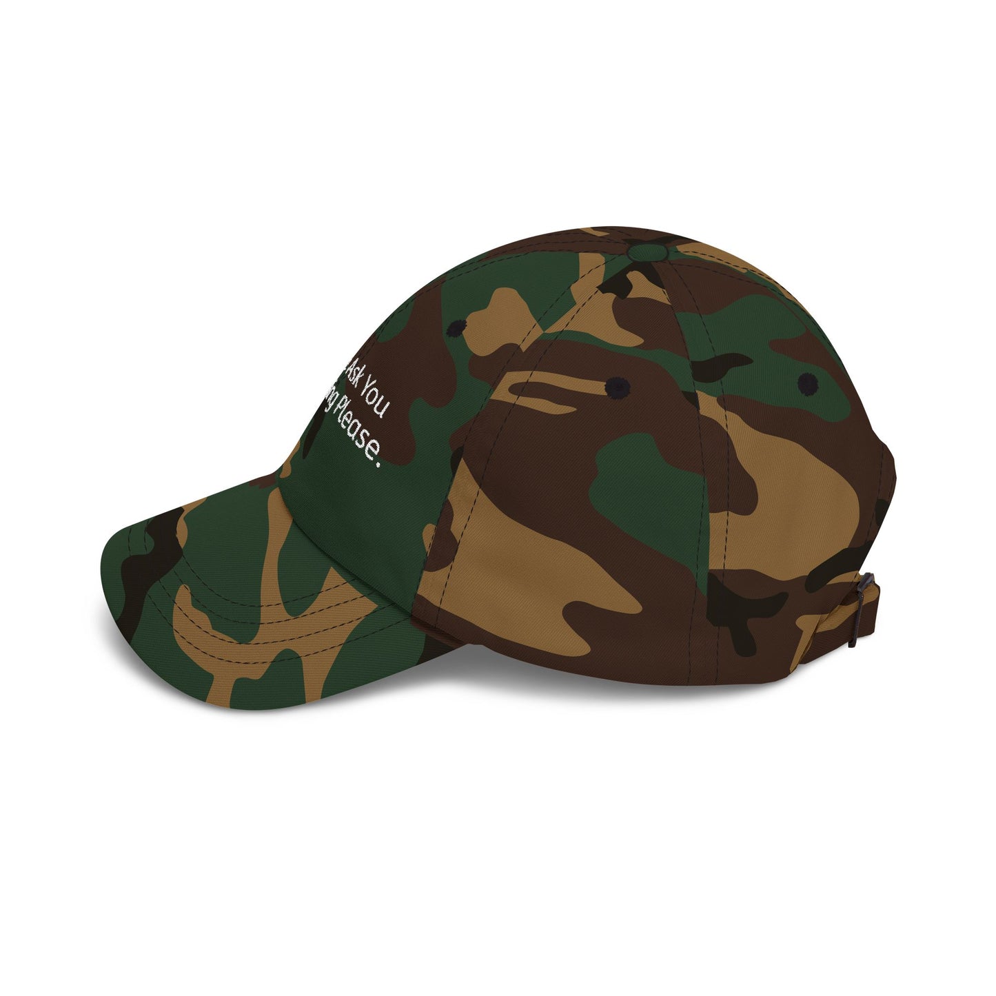 Let Me Ask You Something Embroidered Dad Cap